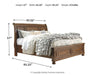 Flynnter Queen Sleigh Bed with 2 Storage Drawers with Dresser with Dresser JR Furniture Store