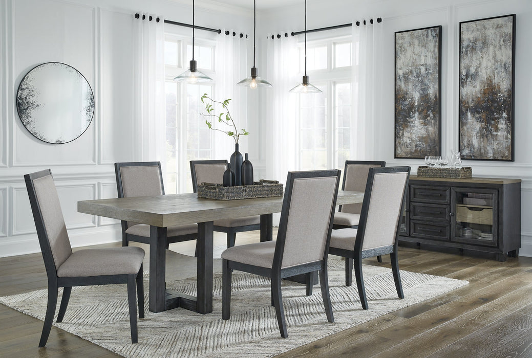 Foyland Dining Table and 6 Chairs JR Furniture Store