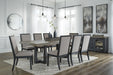 Foyland Dining Table and 8 Chairs JR Furniture Store
