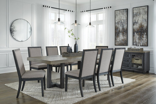 Foyland Dining Table and 8 Chairs with Storage JR Furniture Store