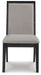 Foyland Dining UPH Side Chair (2/CN) JR Furniture Store