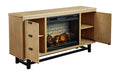 Freslowe TV Stand with Electric Fireplace JR Furniture Store