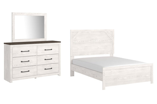 Gerridan Full Panel Bed with Mirrored Dresser JR Furniture Store