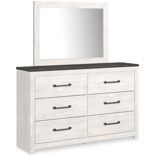 Gerridan Full Panel Bed with Mirrored Dresser and Chest JR Furniture Store