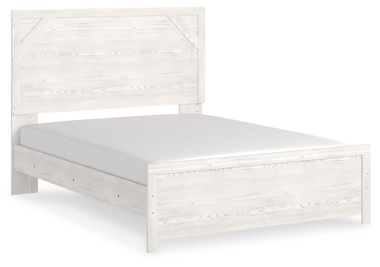 Gerridan Queen Panel Bed with Mirrored Dresser JR Furniture Store
