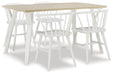 Grannen Dining Table and 4 Chairs JR Furniture Store