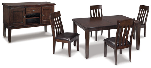 Haddigan Dining Table and 4 Chairs with Storage JR Furniture Store
