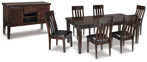 Haddigan Dining Table and 6 Chairs with Storage JR Furniture Store