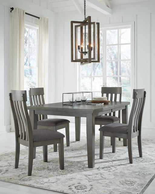 Hallanden Dining Table and 4 Chairs JR Furniture Store