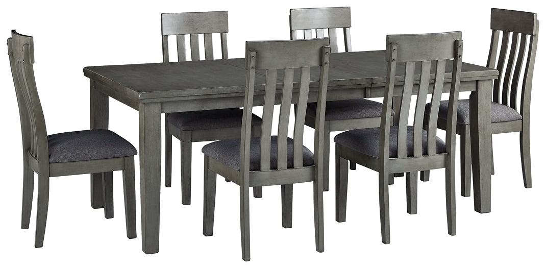 Hallanden Dining Table and 6 Chairs JR Furniture Store