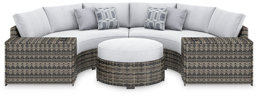 Harbor Court 4-Piece Outdoor Sectional with Ottoman JR Furniture Store