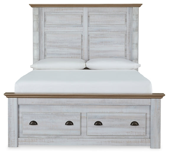Haven Bay Queen Panel Storage Bed with Dresser, Chest and 2 Nightstands JR Furniture Store