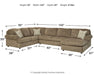 Hoylake 3-Piece Sectional with Ottoman JR Furniture Store