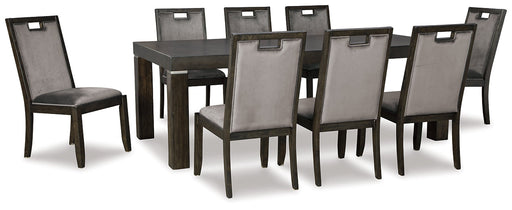 Hyndell Dining Table and 8 Chairs JR Furniture Storefurniture, home furniture, home decor