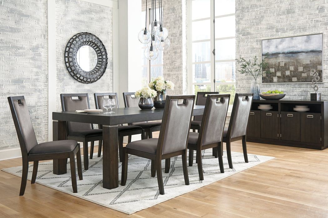 Hyndell Dining Table and 8 Chairs with Storage JR Furniture Storefurniture, home furniture, home decor