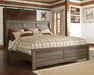 Juararo California King Panel Bed with Mirrored Dresser JR Furniture Storefurniture, home furniture, home decor