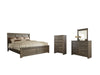 Juararo California King Panel Bed with Mirrored Dresser and Chest JR Furniture Storefurniture, home furniture, home decor