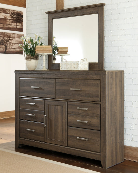 Juararo King/California King Panel Headboard with Mirrored Dresser JR Furniture Storefurniture, home furniture, home decor