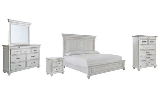 Kanwyn King Panel Bed with Mirrored Dresser, Chest and Nightstand JR Furniture Storefurniture, home furniture, home decor