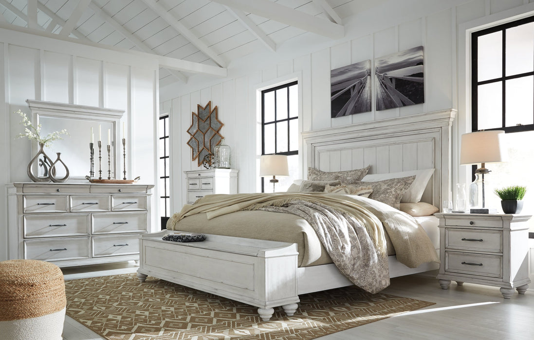 Kanwyn King Panel Bed with Storage with Mirrored Dresser, Chest and Nightstand JR Furniture Storefurniture, home furniture, home decor
