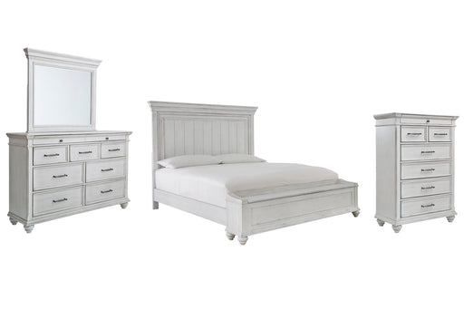 Kanwyn King Panel Bed with Storage with Mirrored Dresser and Chest JR Furniture Storefurniture, home furniture, home decor