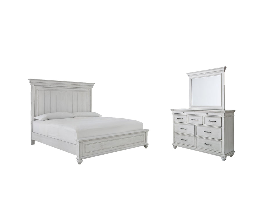 Kanwyn Queen Panel Bed with Mirrored Dresser JR Furniture Storefurniture, home furniture, home decor