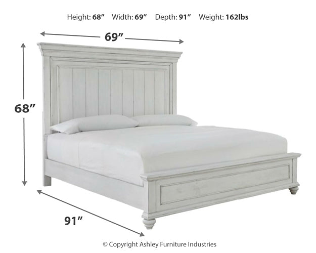 Kanwyn Queen Panel Bed with Mirrored Dresser and 2 Nightstands JR Furniture Storefurniture, home furniture, home decor