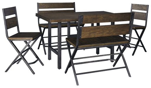 Kavara Counter Height Dining Table and 2 Barstools and 2 Benches JR Furniture Storefurniture, home furniture, home decor