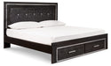 Kaydell King Panel Bed with Storage with Mirrored Dresser JR Furniture Storefurniture, home furniture, home decor