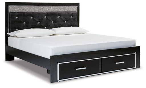 Kaydell King Upholstered Panel Storage Bed with Mirrored Dresser JR Furniture Storefurniture, home furniture, home decor