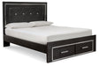 Kaydell Queen Panel Bed with Storage with Mirrored Dresser JR Furniture Storefurniture, home furniture, home decor