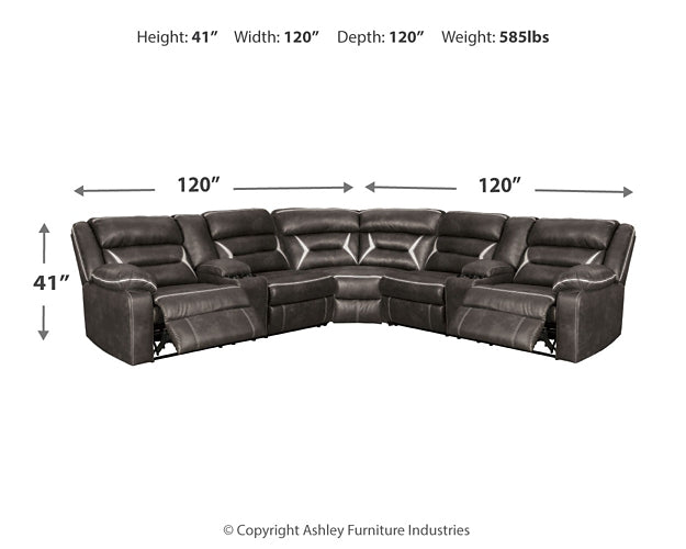 Kincord 3-Piece Power Reclining Sectional JR Furniture Storefurniture, home furniture, home decor