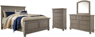 Lettner California King Panel Bed with Mirrored Dresser and Chest JR Furniture Storefurniture, home furniture, home decor