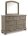 Lettner King Panel Bed with Mirrored Dresser and 2 Nightstands JR Furniture Storefurniture, home furniture, home decor