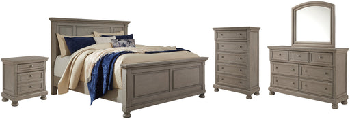 Lettner Queen Panel Bed with Mirrored Dresser, Chest and Nightstand JR Furniture Storefurniture, home furniture, home decor