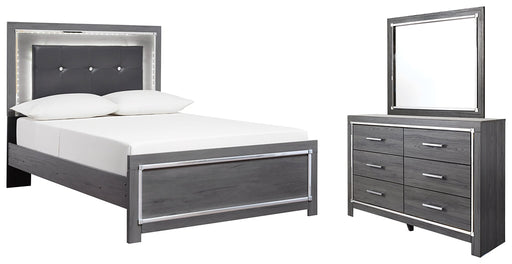 Lodanna Full Panel Bed with Mirrored Dresser JR Furniture Storefurniture, home furniture, home decor