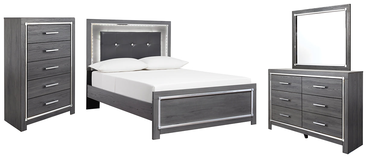 Lodanna Full Panel Bed with Mirrored Dresser and Chest JR Furniture Storefurniture, home furniture, home decor