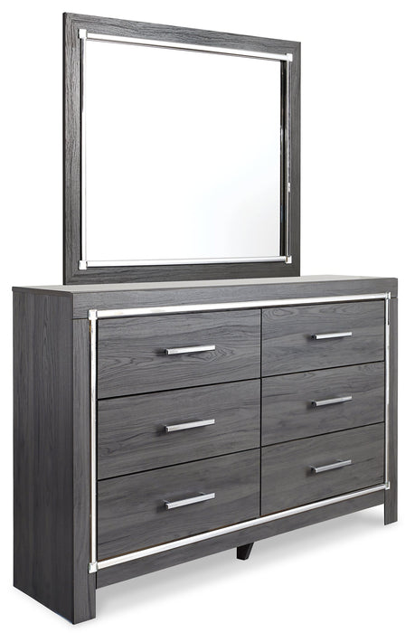 Lodanna King/California King Upholstered Panel Headboard with Mirrored Dresser JR Furniture Storefurniture, home furniture, home decor