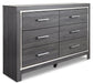 Lodanna King Panel Bed with 2 Storage Drawers with Dresser JR Furniture Storefurniture, home furniture, home decor