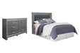 Lodanna Queen/Full Upholstered Panel Headboard with Dresser JR Furniture Storefurniture, home furniture, home decor