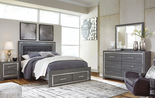 Lodanna Queen Panel Bed with 2 Storage Drawers with Mirrored Dresser, Chest and 2 Nightstands JR Furniture Storefurniture, home furniture, home decor