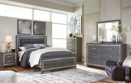 Lodanna Queen Panel Bed with Mirrored Dresser, Chest and 2 Nightstands JR Furniture Storefurniture, home furniture, home decor