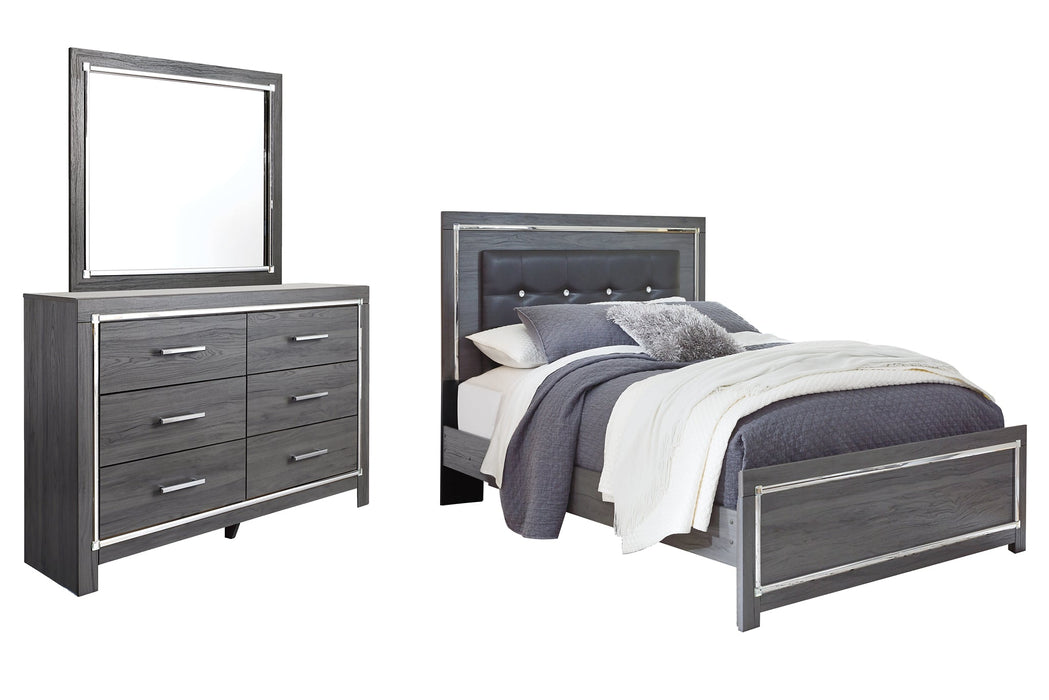 Lodanna Queen Panel Bed with Mirrored Dresser JR Furniture Storefurniture, home furniture, home decor