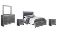 Lodanna Queen Panel Bed with Mirrored Dresser and 2 Nightstands JR Furniture Storefurniture, home furniture, home decor