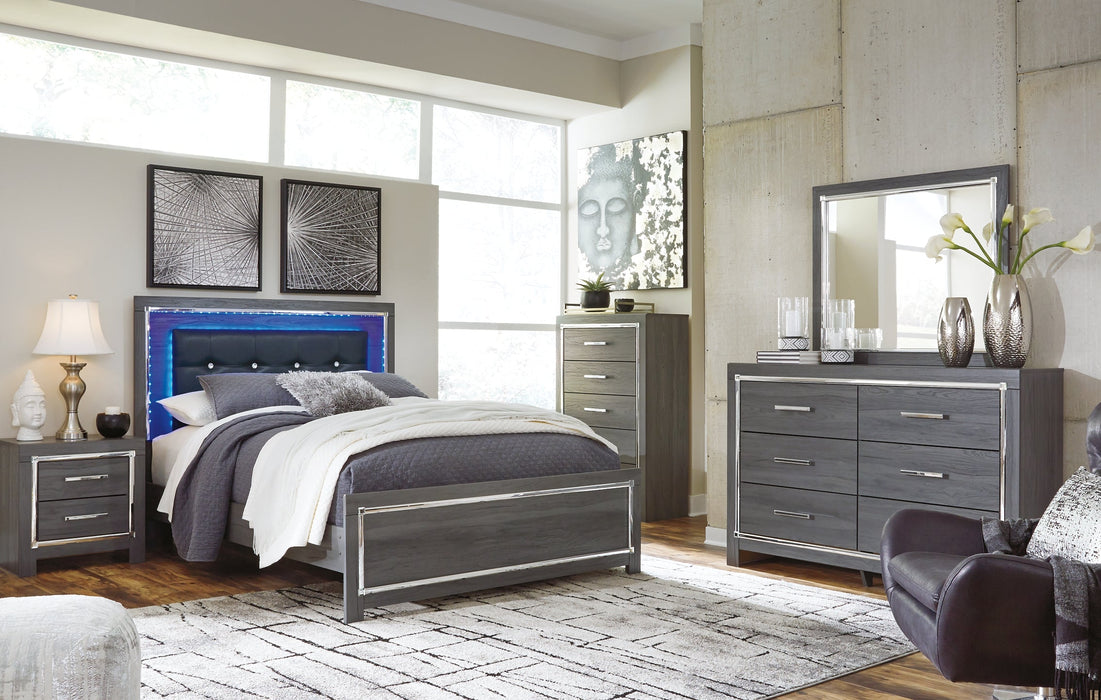 Lodanna Queen Panel Bed with Mirrored Dresser and 2 Nightstands JR Furniture Storefurniture, home furniture, home decor