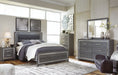 Lodanna Queen Panel Bed with Mirrored Dresser and Chest JR Furniture Storefurniture, home furniture, home decor