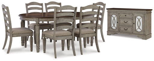 Lodenbay Dining Table and 6 Chairs with Storage JR Furniture Storefurniture, home furniture, home decor