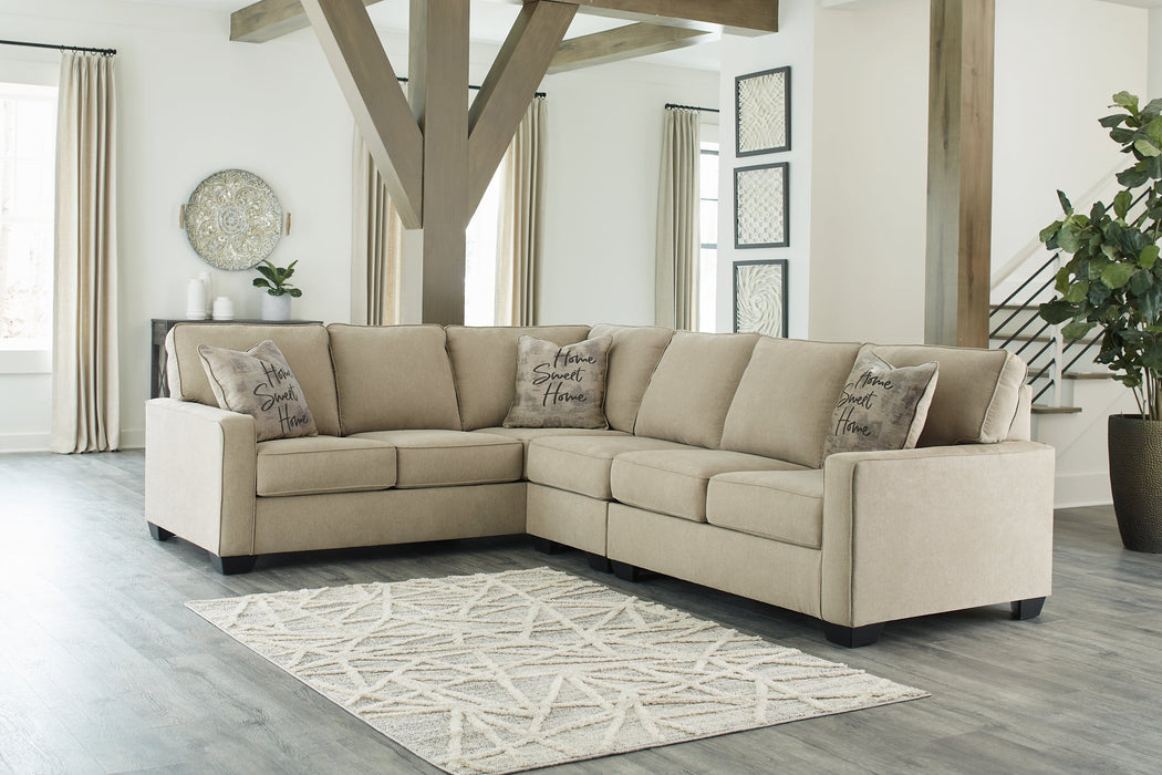 Lucina 3-Piece Sectional with Ottoman JR Furniture Storefurniture, home furniture, home decor