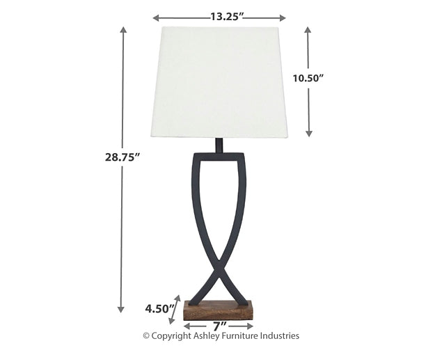 Makara Metal Table Lamp (2/CN) JR Furniture Storefurniture, home furniture, home decor