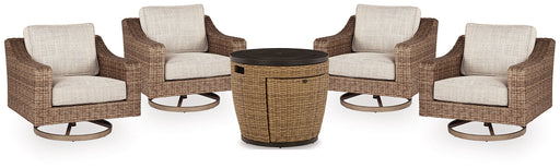 Malayah Outdoor Fire Pit Table and 4 Chairs JR Furniture Storefurniture, home furniture, home decor
